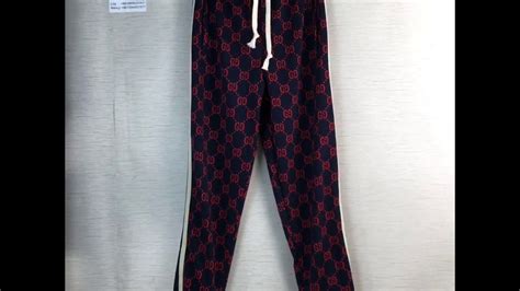 fake gucci logo jogging pants|gucci tracksuit pants.